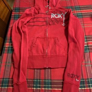 Roxy red hoodie/zip up